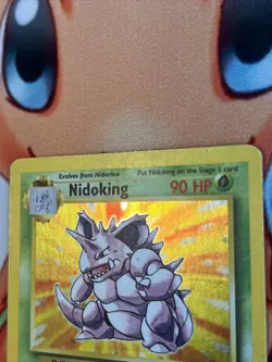 Pokemon TCG 1999 Base Set Nidoking 11/102 Holo Foil Rare MP/LP - Image 4