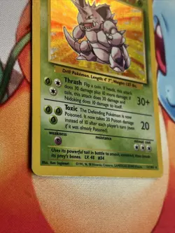 Pokemon TCG 1999 Base Set Nidoking 11/102 Holo Foil Rare MP/LP - Image 5