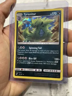 Tyranitar Holo Rare 85/181 Pokemon TCG Sun & Moon Team Up NM/MT Pokemon Nintendo - Image 1