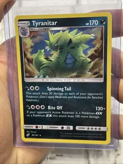 Tyranitar Holo Rare 85/181 Pokemon TCG Sun & Moon Team Up NM/MT Pokemon Nintendo - Image 2