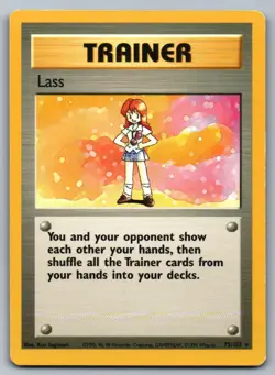 Lass 75/102 Pokemon NM Base Set Unlimited - Image 1