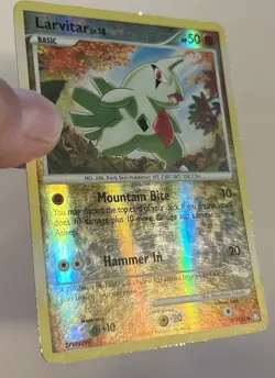 Larvitar 87/123 Mysterious Treasures Reverse Holo Pokemon TCG - MP - Image 3