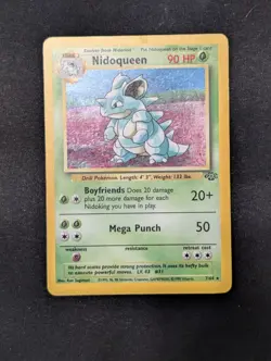 Pokemon TCG Nidoqueen Jungle 7/64 Holo Unlimited Holo Rare - Image 1