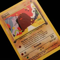 Pokemon TCG - Diglett 52/82 Team Rocket Common 1st Edition - EXC/NM - Image 1