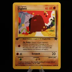 Pokemon TCG - Diglett 52/82 Team Rocket Common 1st Edition - EXC/NM - Image 2