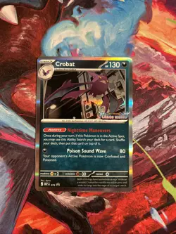 Pokemon Crobat MEP 076 Prerelease Promo Chaos Rising NM - Image 1
