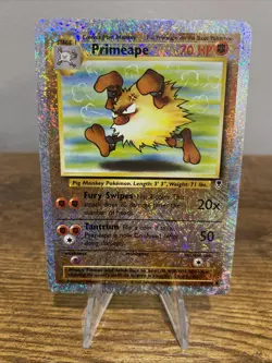 2002 POKEMON LEGENDARY COLLECTION #59/110 PRIMEAPE REVERSE HOLO MP - Image 1