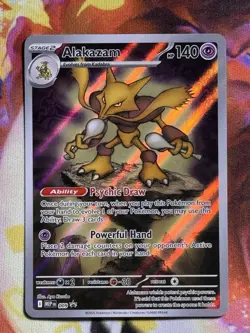 Pokemon MEP 009 - Black Star Promo Alakazam Full Art - NM - Image 1