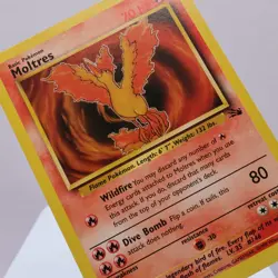 Pokemon TCG - Moltres 27/62 Fossil Rare WOTC 1999 - EXC/NM - Image 1