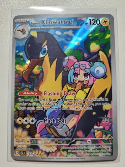 Iono's Kilowattrel 163/159 Illustration Rare Journey Together Pokemon Near Mint - Image 2
