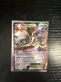 2015 Light Play Pokemon Mewtwo EX 62/162 XY BREAKthrough English - Image 1