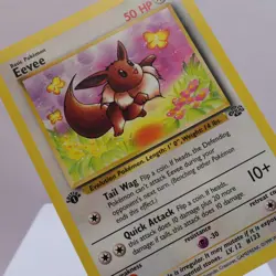 Pokemon TCG - Eevee 51/64 Jungle Common 1st Edition WOTC 1999 - EXC/NM - Image 1