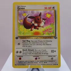 Pokemon TCG - Eevee 51/64 Jungle Common 1st Edition WOTC 1999 - EXC/NM - Image 2