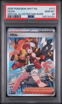 Pokemon Hilda Illustration Rare 171/086 White Flare PSA 10 GEM MINT!! - Image 1