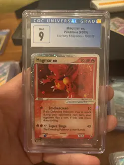 Pokemon Magmar ex EX Ruby & Sapphire Ultra Rare #100 CGC 9 - Image 1