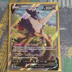 Pokemon TCG Honchkrow V 162/172 Brilliant Stars Ultra Rare Full Art Holo English - Image 1