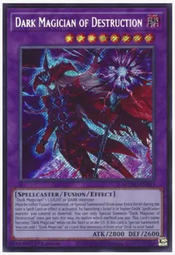 Secret Rare Dark Magician of Destruction (MZMU-EN011) Maze of Muertos. - Image 1