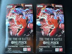 One Piece TCG English OP-16 The Time of Battle Sleeved Booster Pack SEALED X2 - Image 1