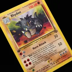 Pokemon TCG - Rhydon 45/64 Jungle Uncommon 1st Edition WOTC 1999 - LP - Image 1
