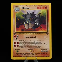 Pokemon TCG - Rhydon 45/64 Jungle Uncommon 1st Edition WOTC 1999 - LP - Image 2