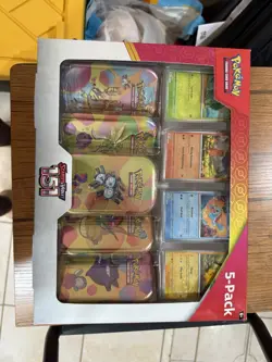 Pokemon TCG Scarlet & Violet 151 Mini Tin 5 Pack Costco Bundle Magneton SEALED - Image 1