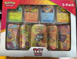 Pokemon TCG Scarlet & Violet 151 Mini Tin 5 Pack Costco Bundle Magneton SEALED - Image 2