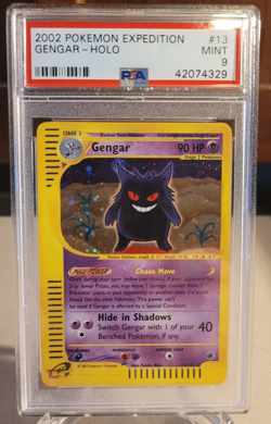 2002 Pokemon Expedition Holo #13 GENGAR PSA 9 - Image 1