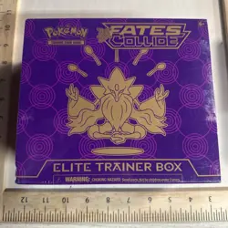 Pokemon TCG XY Fates Collide Elite Trainer Box Minor Tear In Plastic Indentation 820650801235 - Image 1