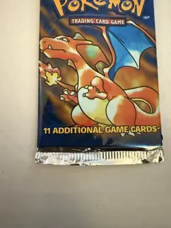 Empty Pokemon TCG Base Set Booster Pack EMPTY Charizard Artwork WOTC - Image 2