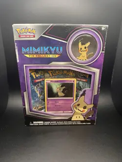 Pokemon Mimikyu Pin Collection Box - 2 Sun & Moon & 1 XY Fates Collide Packs - Image 1
