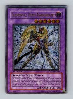 Elemental Hero Darkbright 1st Ed Ultimate Rare NM Near Mint Yugioh 2007 - Image 1