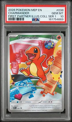 PSA 10 SEQUENTIAL Pokemon First Partner Kanto Set 037 038 039 Charmander - Image 4
