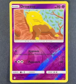 POKEMON Drowzee 71/214 Sun & Moon Unbroken Bonds Reverse Holo Card - Image 1