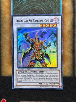 Yugioh Legendary Six Samurai - Shi En RYMP-ENSE1 Super Rare Limited Edition MP - Image 1