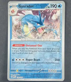 POKEMON Gyarados 130/165 SV Scarlet & Violet 151 Reverse Holo Card - Image 1
