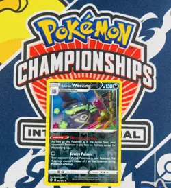 POKEMON Galarian Weezing 113/192 Rebel Clash Reverse Holo Rare Card NM-MINT - Image 1