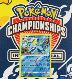 POKEMON Vaporeon 18/68 Sun & Moon Hidden Fates Reverse Holo Card NM - Image 1