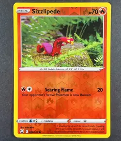 POKEMON Sizzlipede 029/163 Sword & Shield Battle Styles Reverse Holo Yuka Morii - Image 1