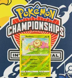POKEMON Sunflora 8/236 Sun & Moon Cosmic Eclipse Reverse Holo Rare Card NM - Image 1