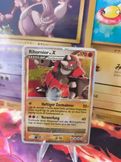 Pokemon Karte Card Rihornior Rhyperior Lv. X Legends Awakend Holo Exc-NM - Image 1