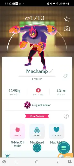 Pokemon Go Gigantamax Machamp ( Normal ) - Image 1