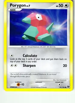 Porygon 81/106 Common Great Encounters Pokemon Lightly Played - Image 1