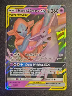 Pokemon TCG - Espeon & Deoxys GX 72/236 Unified Minds - Image 1