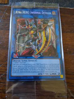 Sealed Yugioh Xtra HERO Infernal Devicer Limited Ed Secret Rare MINT BLC1-EN009 - Image 1