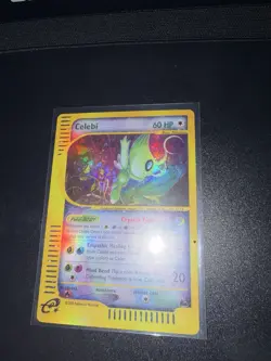 Celebi Skyridge 145/144 Holo Foil Crystal Secret Rare Pokemon & Yu-Gi-Oh! - Image 3