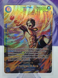 Portgas.D.Ace (119) OP13-119 Secret Rare Foil Carrying On His Will One Piece NM - Image 1