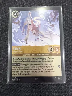 Bambi - Ethereal Fawn 24/204 COLD FOIL Winterspell Disney Lorcana - Image 1