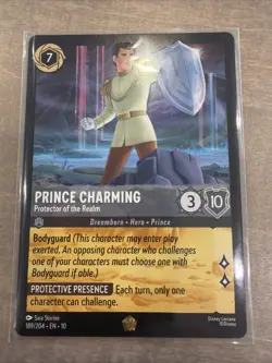 Prince Charming Protector 189/204 Whispers In the Well Legendary DISNEY LORCANA - Image 1