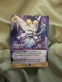 Tinker Bell-Snowflake Collector Participation Promo Disney Lorcana Tcg - Image 1