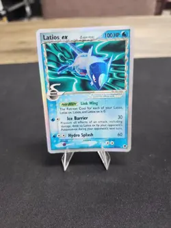 Pokemon Card - Latios ex Dragon Frontiers 96/101 Holo EX Rare Damaged - Image 1